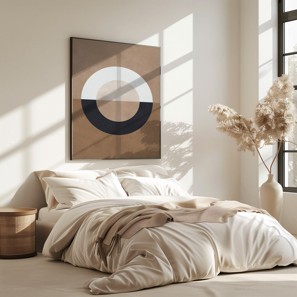 Braune Geometrie 8 | Poster