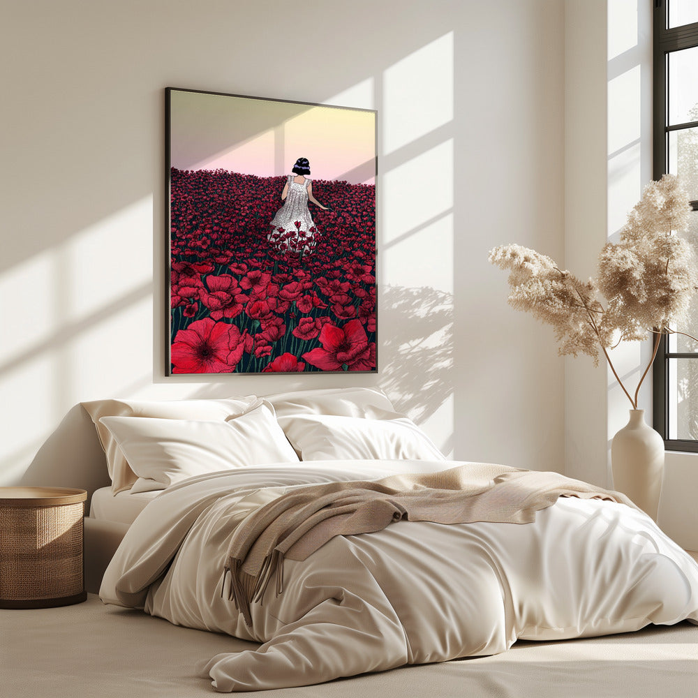 Mohnfeld Original Farbkopie 2 | Poster