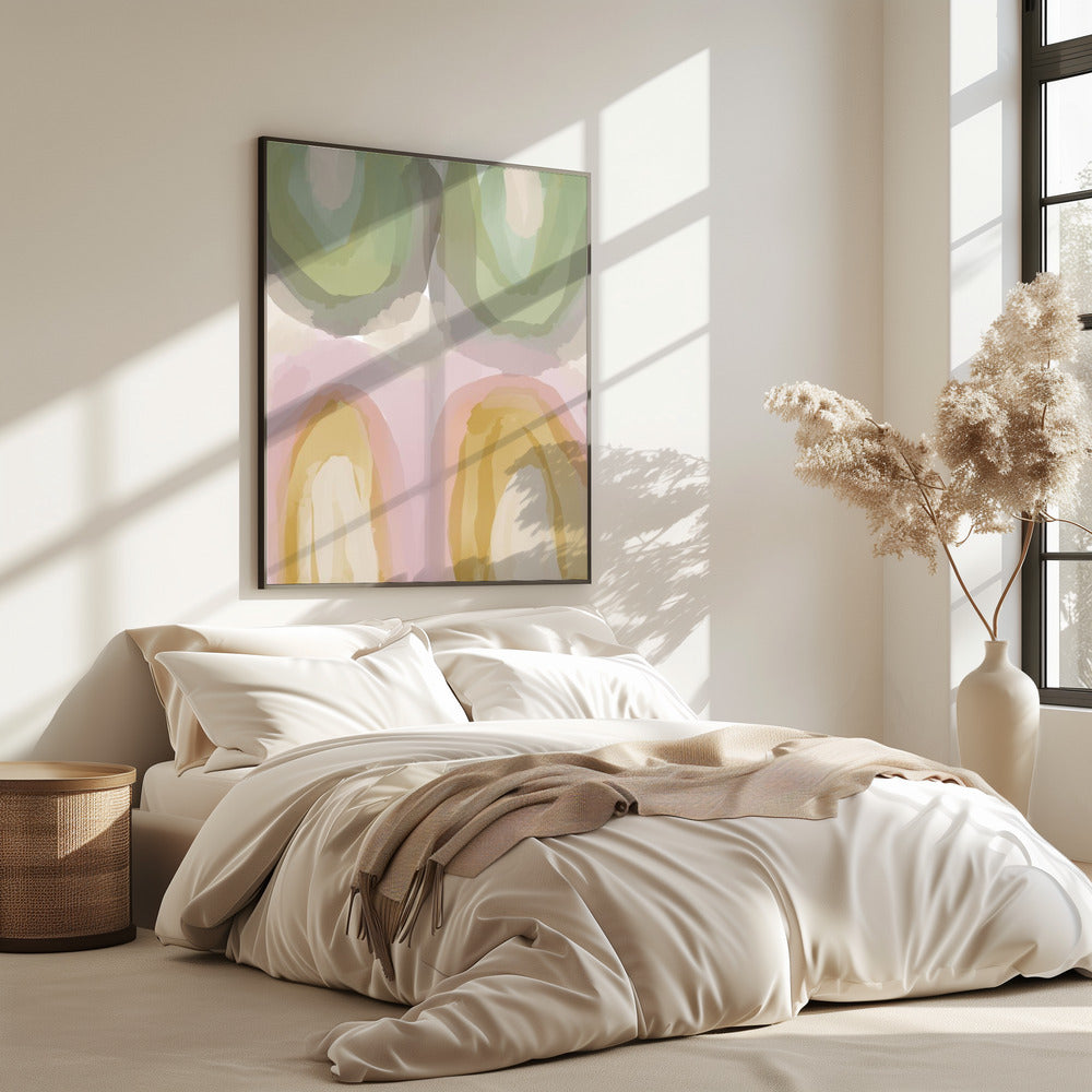 Aquarell Pastell Abstrakt | Poster