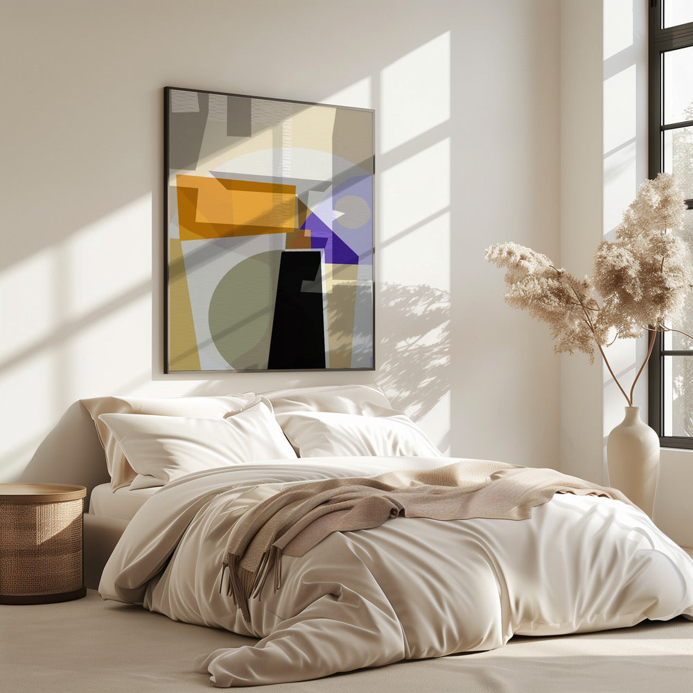 Gelb Lila Gewebt 3 | Poster