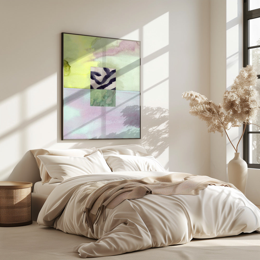 Aquarell abstrakte Komposition 8 | Poster
