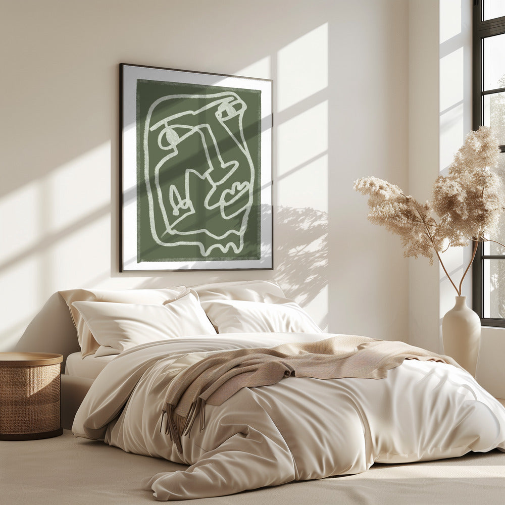 Grünes abstraktes Poster