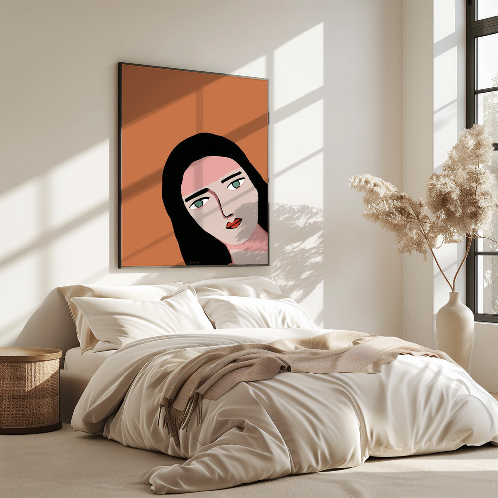 Dame beim Gipfeln | Poster