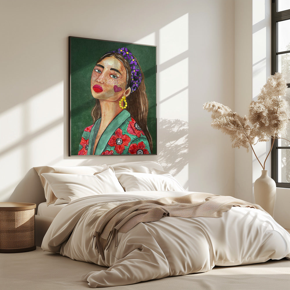 Mädchen mit Haarband | Poster