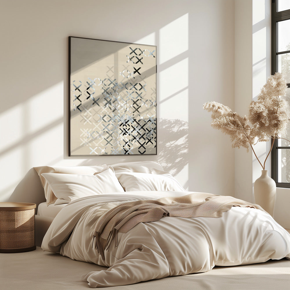 Minimal X Schwarz-Weiß-Komposition 3 | Poster