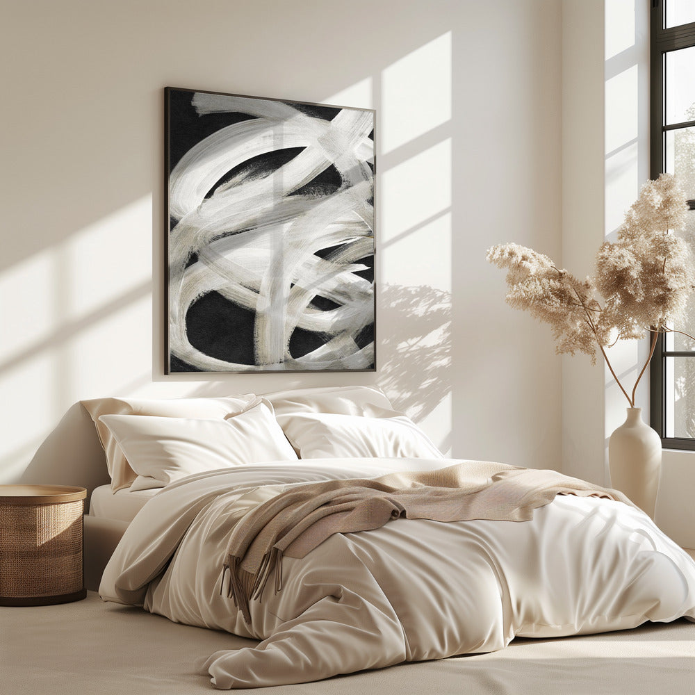 Abstrakte Pinselstriche 129 | Poster