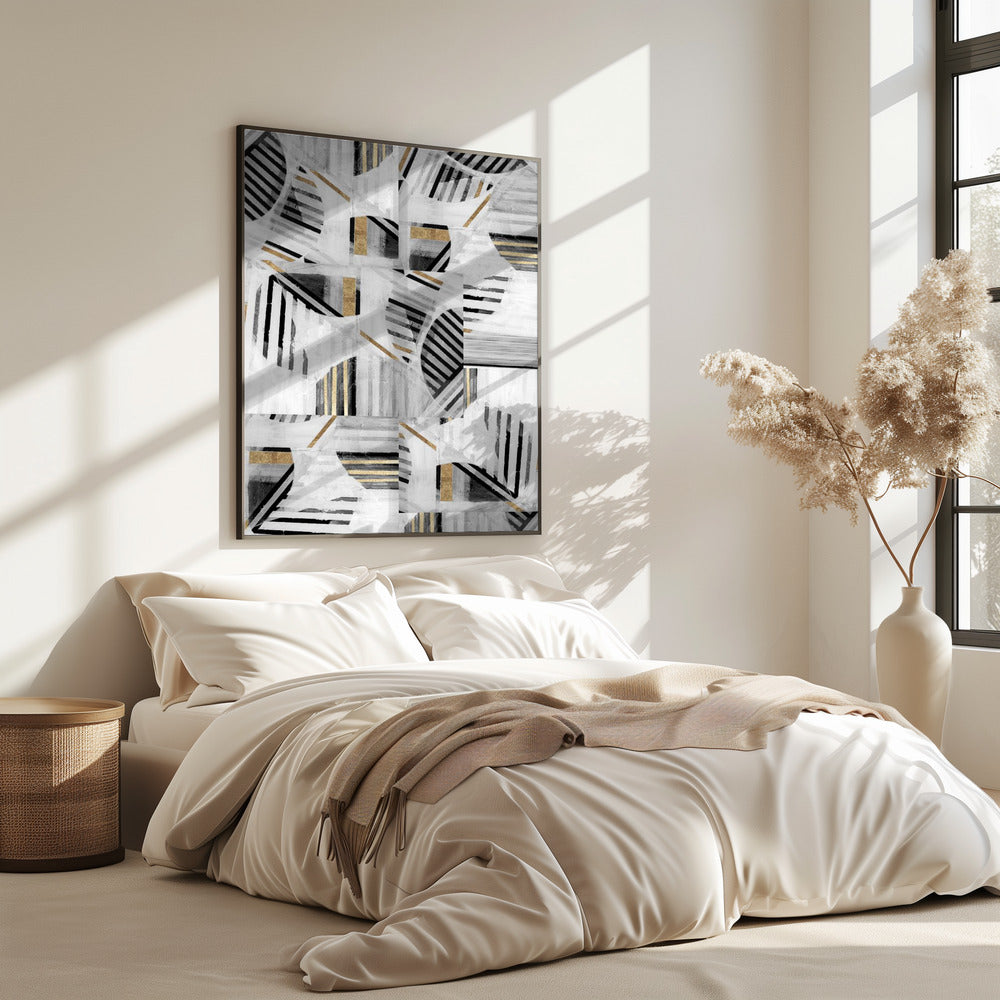 Abstrakte Rückseite Weißgold1 | Poster