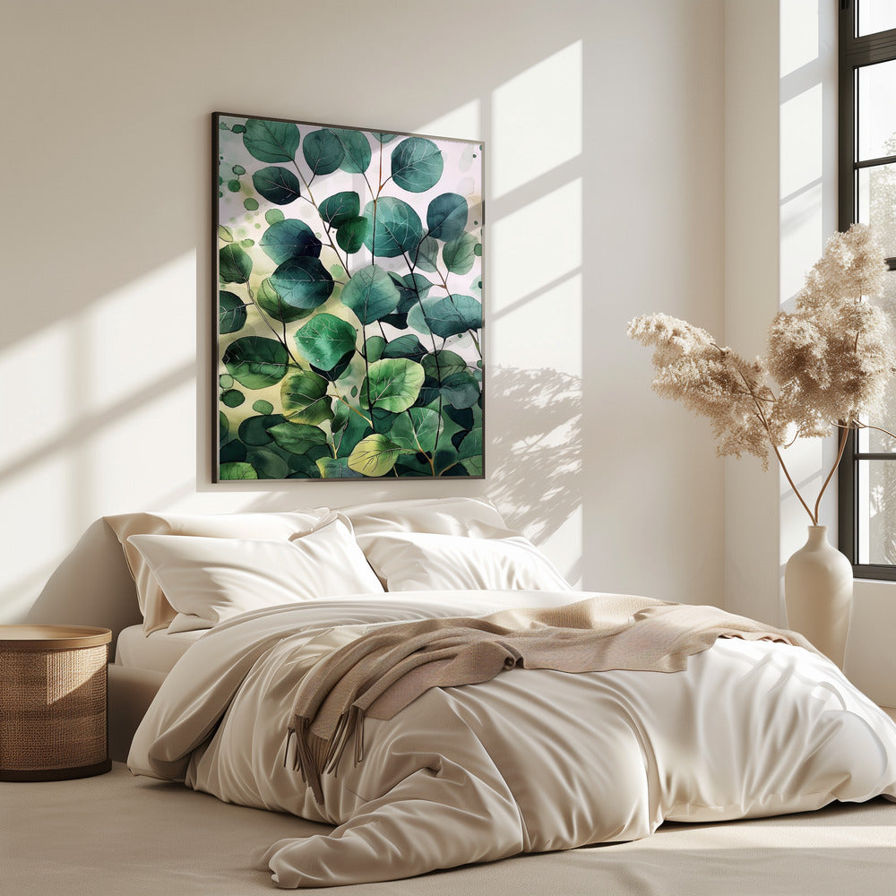 Natur Blumen und Blätter Aquarellkunst (9) | Poster