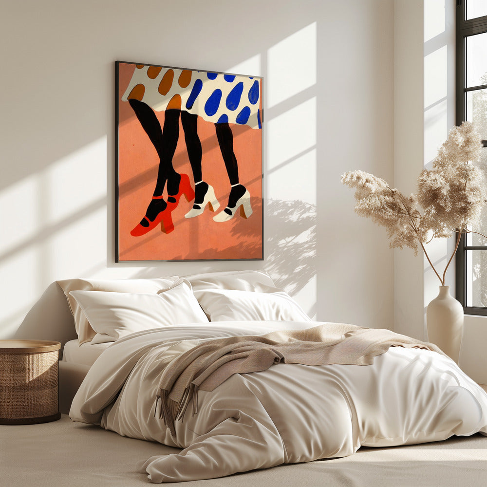 Gepunktete Schritte | Poster