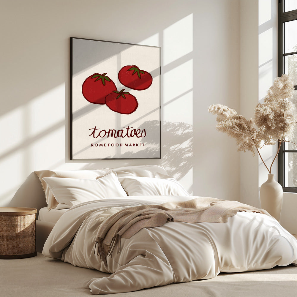 Food Art - Tomaten Rom Lebensmittelmarkt | Poster
