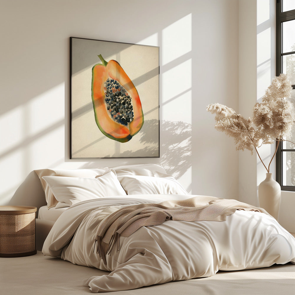 Vintage-Frucht - Papaya | Poster