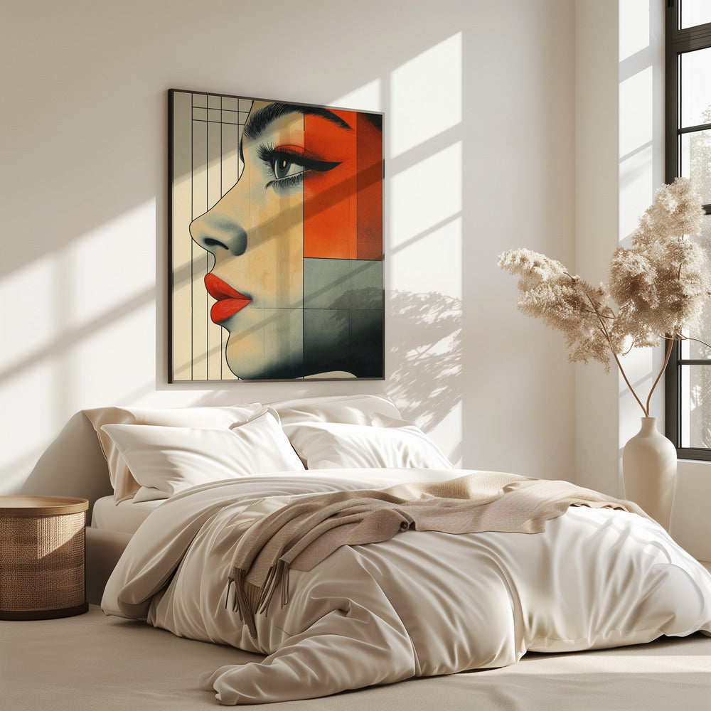Vintage-Poster mit Frauengesicht (3) | Poster
