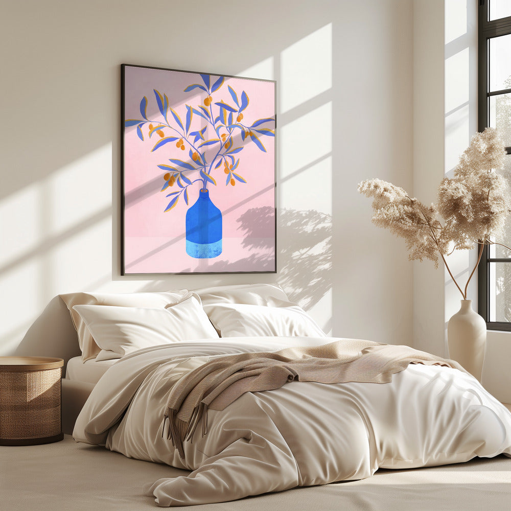 Stillleben mit blauen Zweigen | Poster