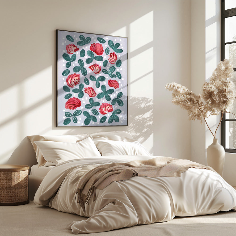 Rote Blumen III | Poster