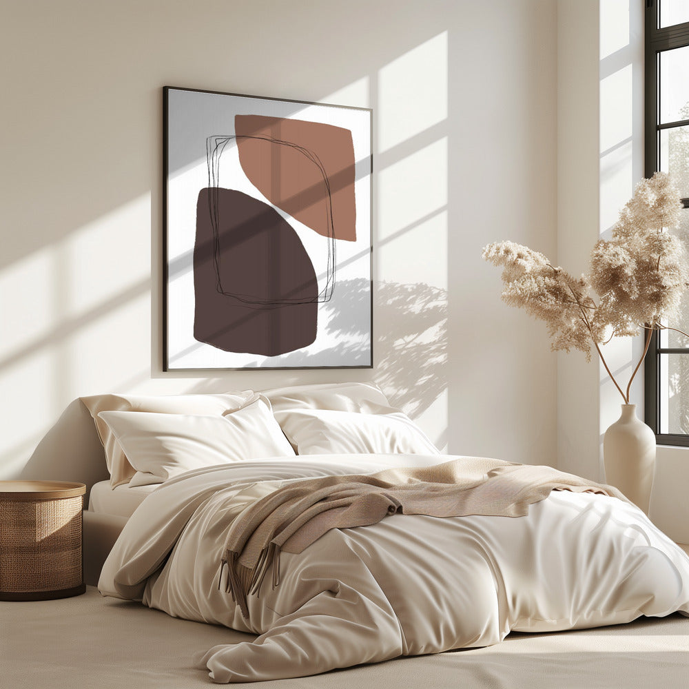 Elegante erdige Formen | Poster