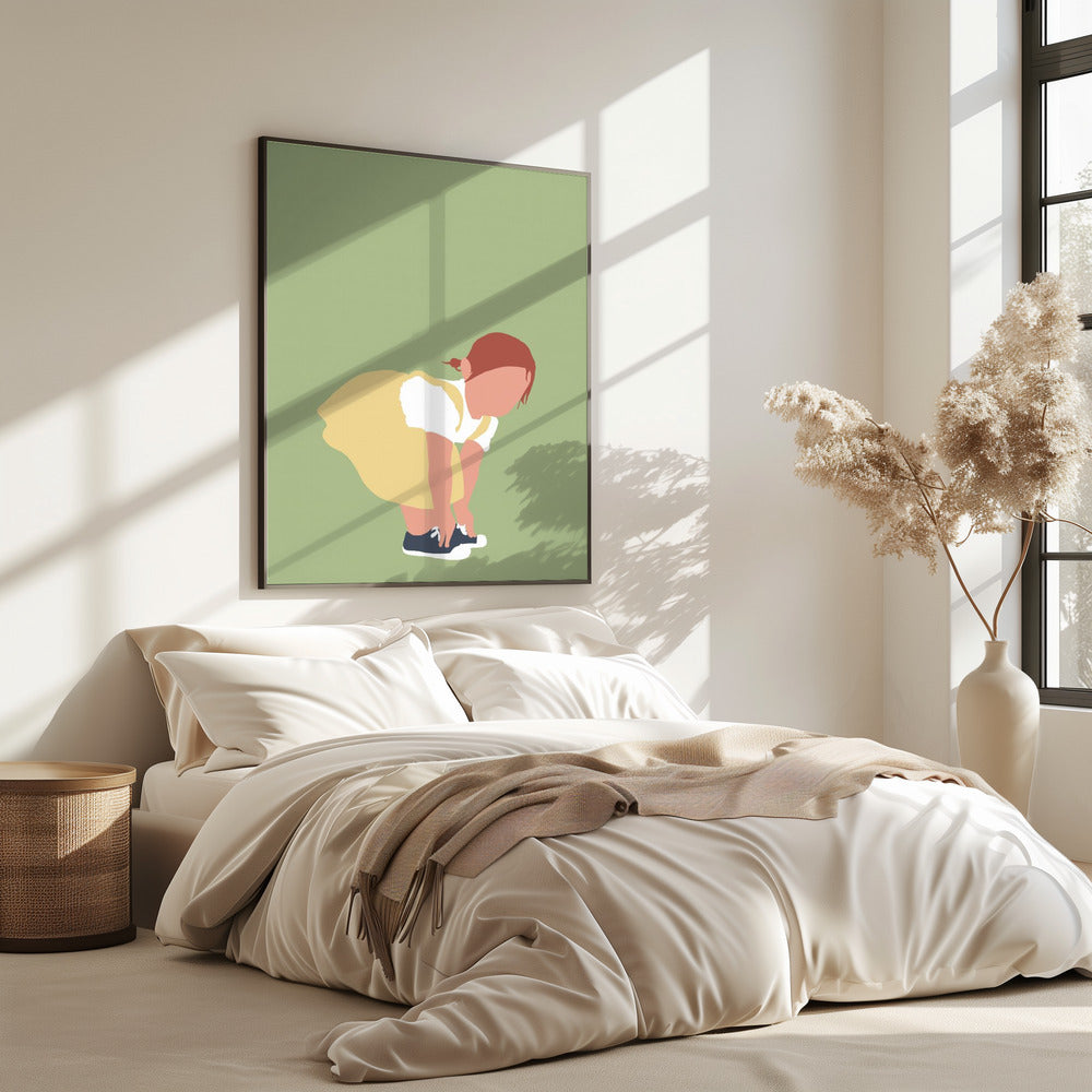 Lilou - Redhead Girl Silhouette | Poster