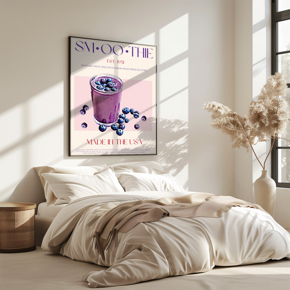 Blaubeer-Smoothie-Illustration | Poster