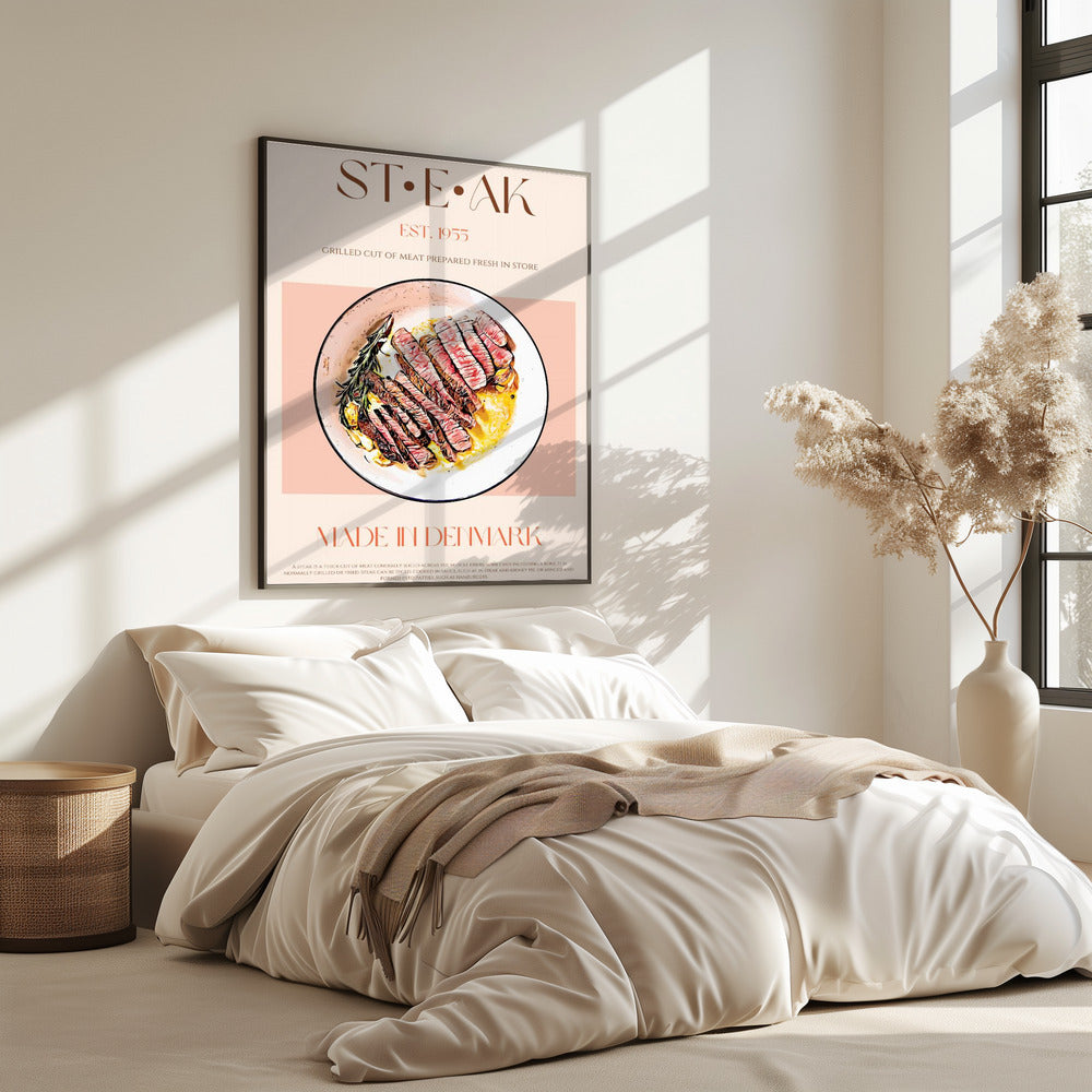 Grilled Meat Dish With Rosemary | Poster