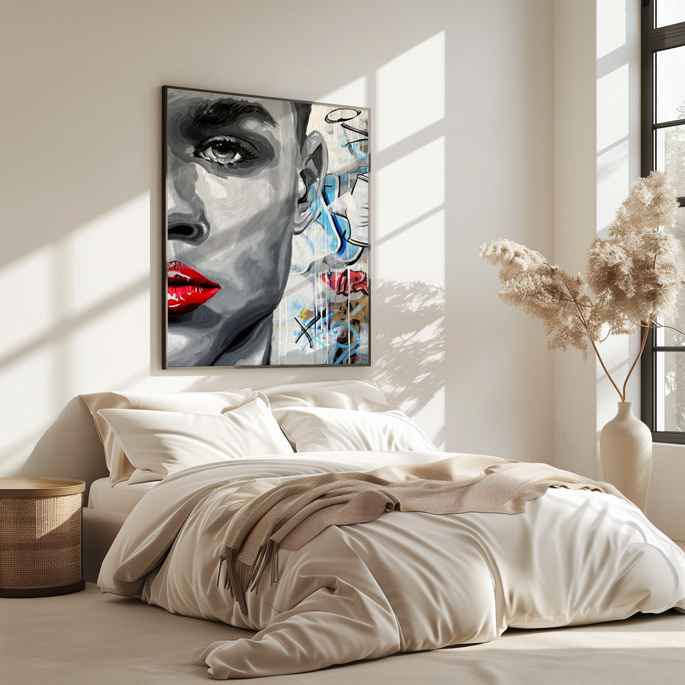 Lebendiger Graffiti-Blick | Poster