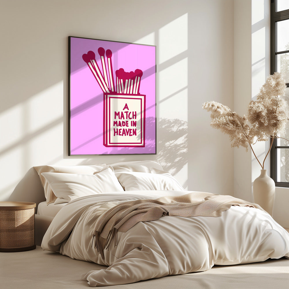 Streichholzschachtel mit Streichhölzern | Poster