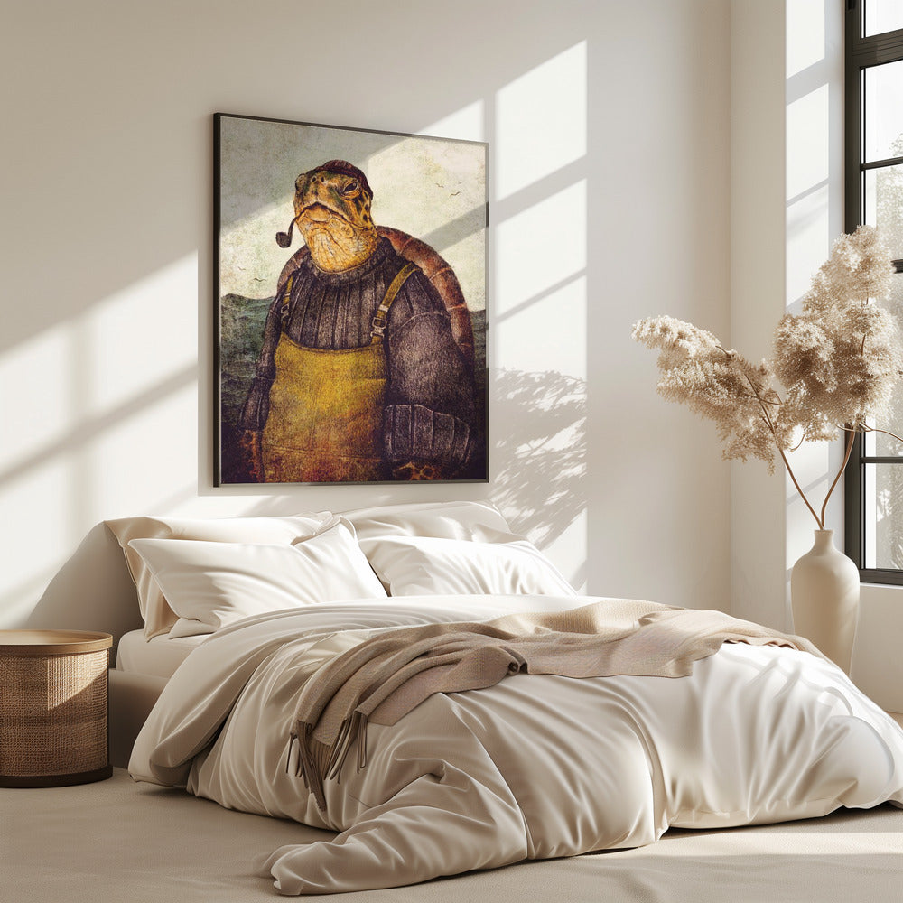 Vintage Stilvolle Schildkröte | Poster
