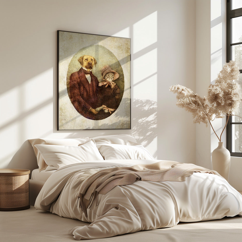 Porträtpaar im viktorianischen Stil | Poster