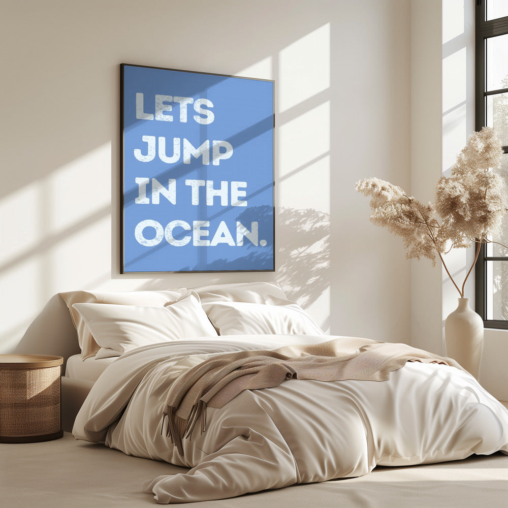 Sprung in den Ozean | Poster
