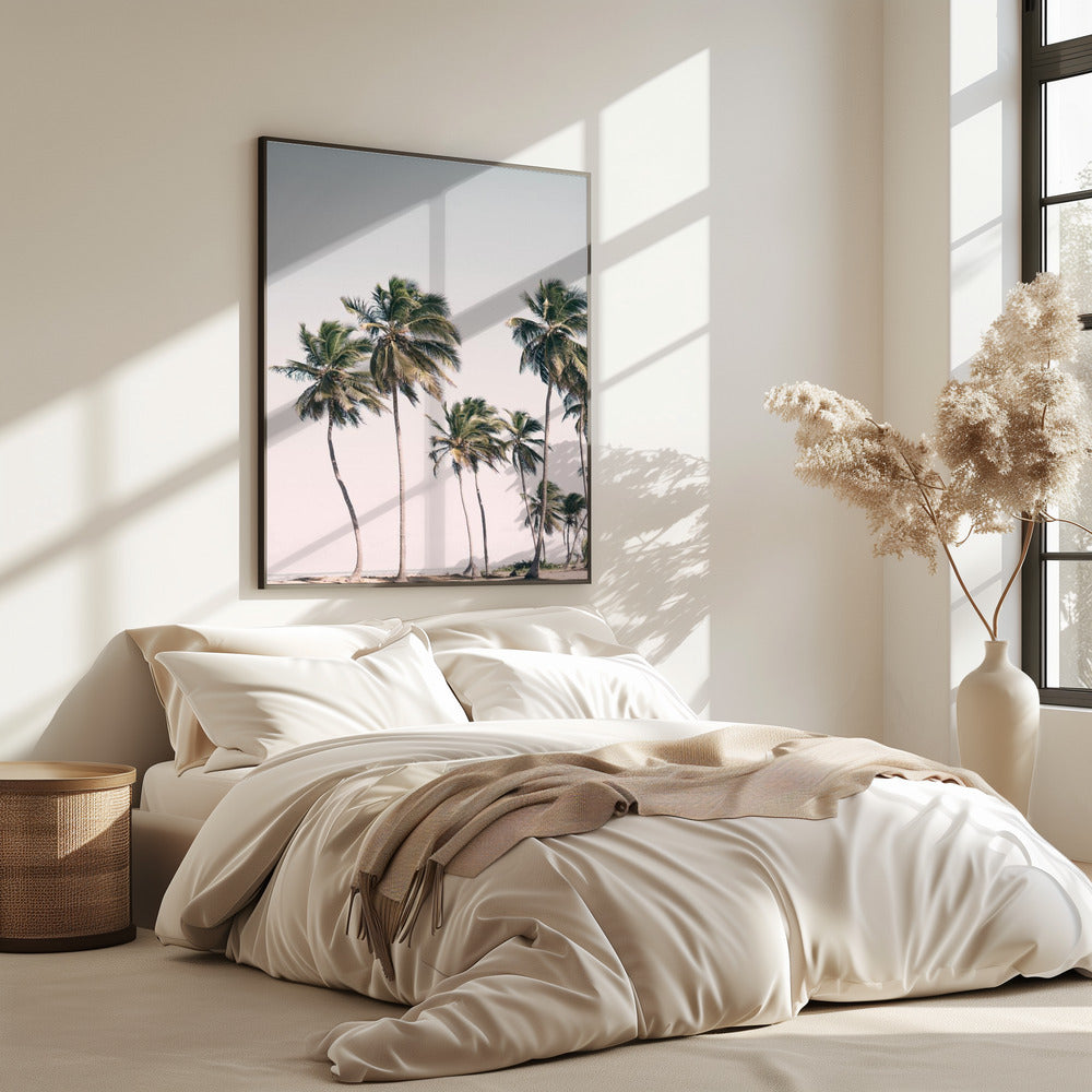 Blush Tropische Bäume | Poster