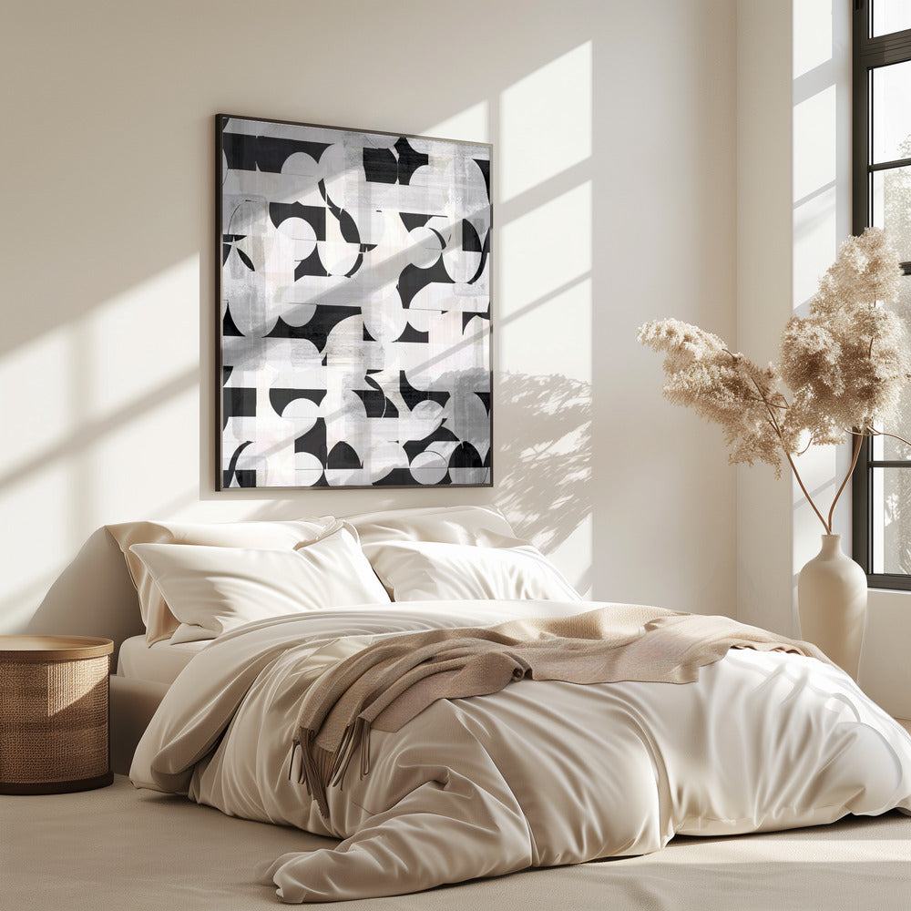 Geometrische Formen und monochrome Töne | Poster