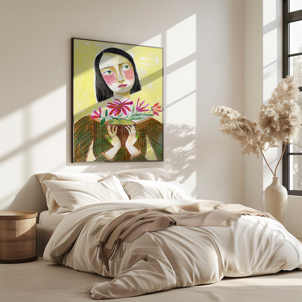 Pflanzenmama mit grünem Daumen | Poster