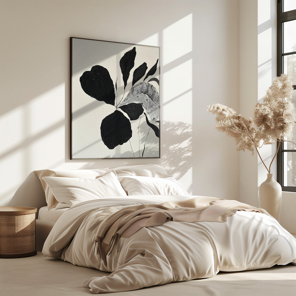 Monochrome Blätter | Poster