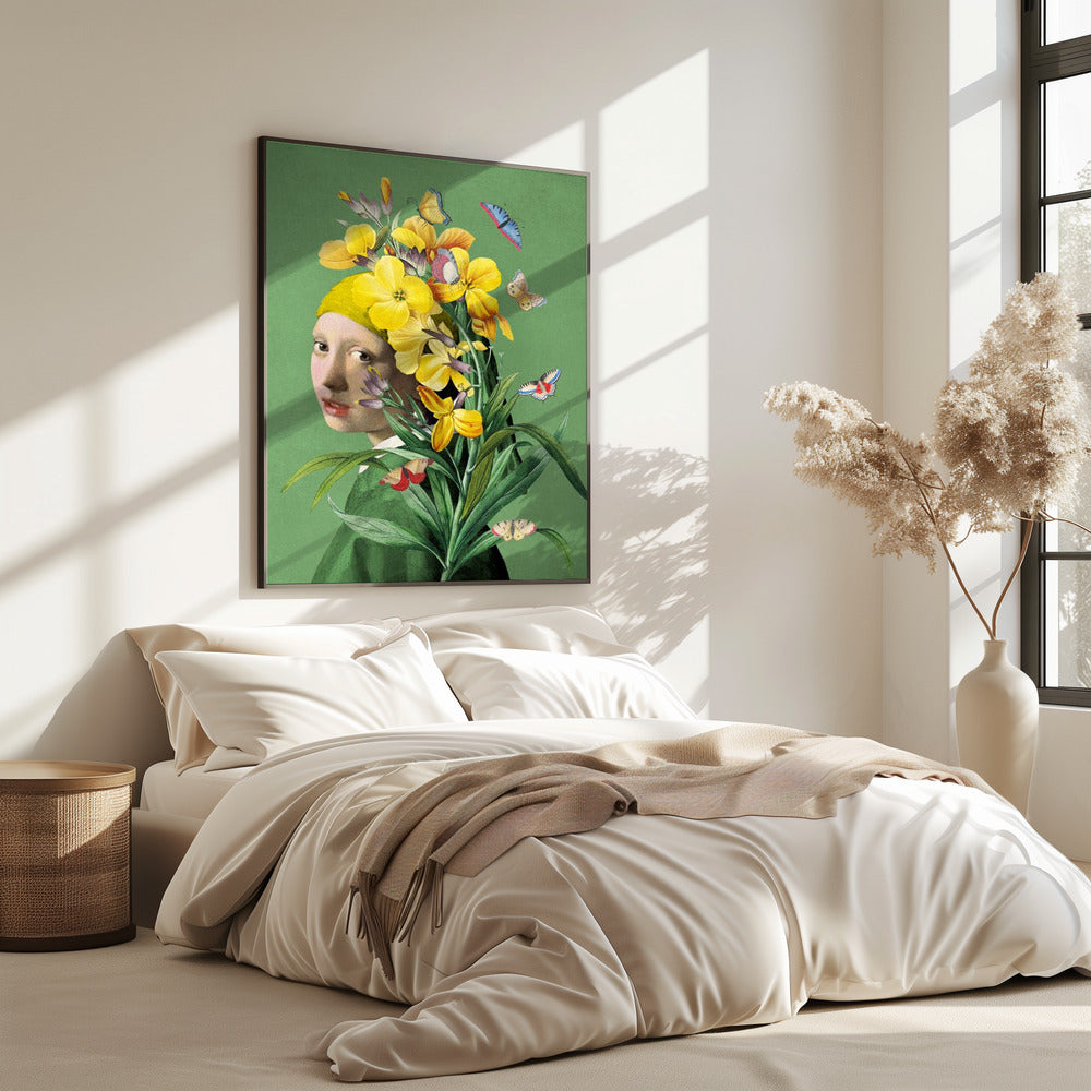 Girl With Pearl Earring   the Springtime Edition Ii | Poster