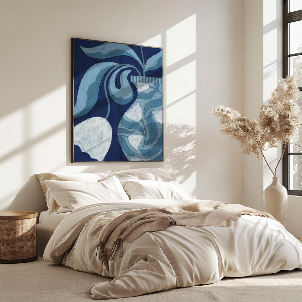 Stillleben mit weißen Tulpen | Poster