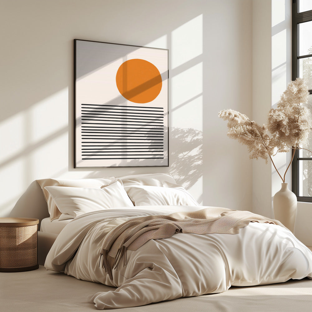 Minimalistische Meereslandschaft | Poster
