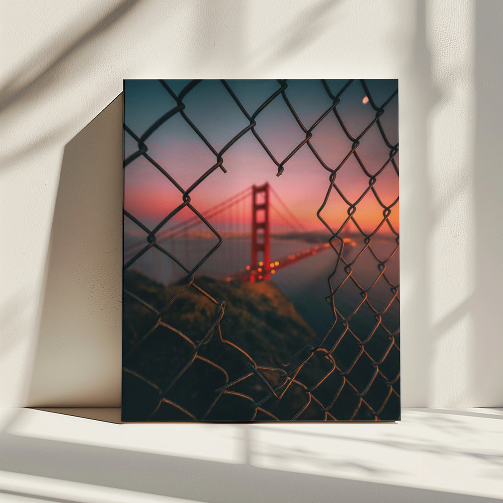 Golden Gate Käfig | Leinwand