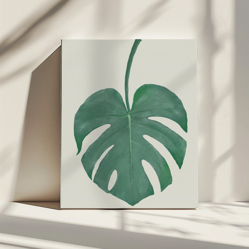 Monstera Aqua 05 | Leinwand