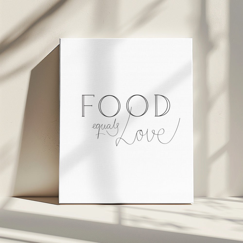 Essen ist Liebe | Leinwand