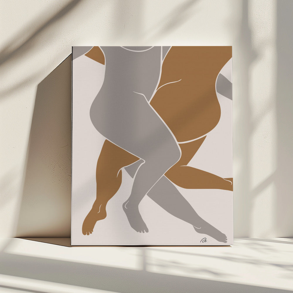 Lovers Beige | Leinwand