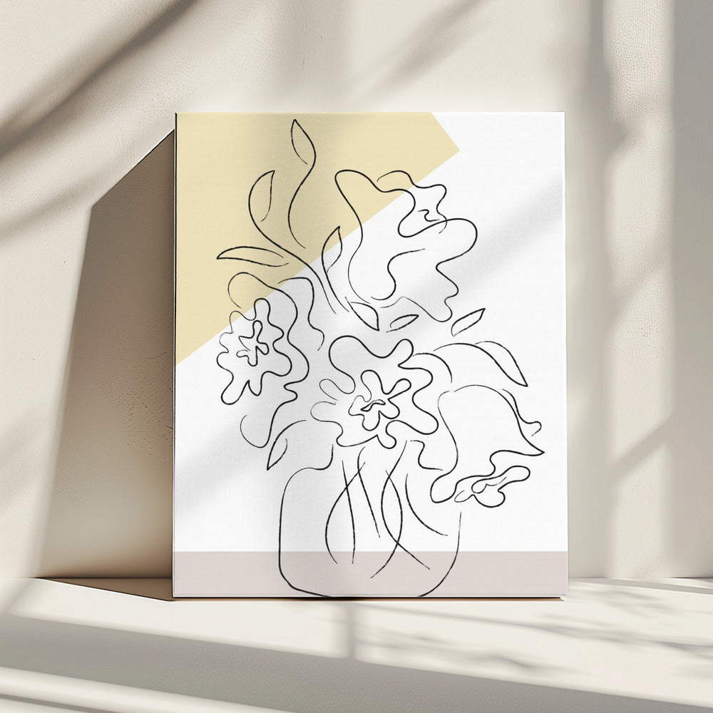 Blumenstrauß Modern | Leinwand