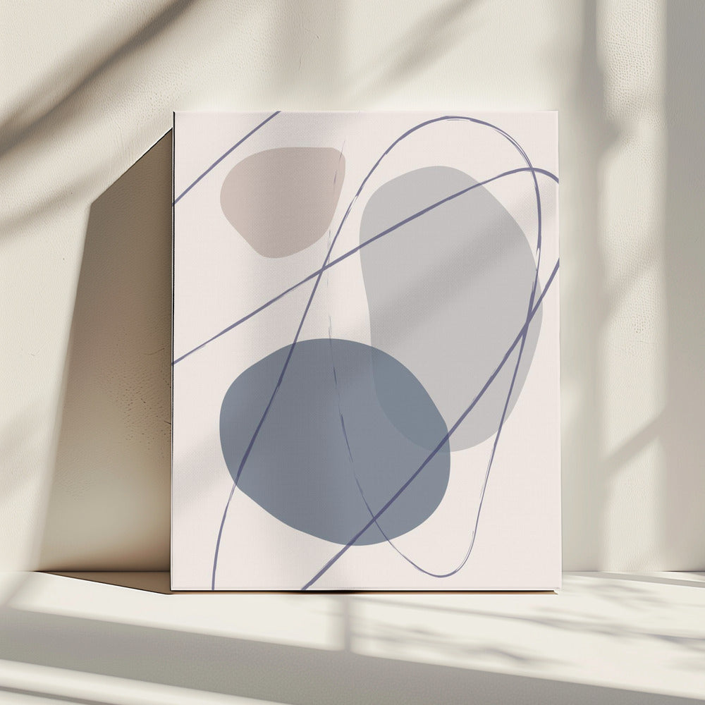New Shapes Blue No 2 | Leinwand