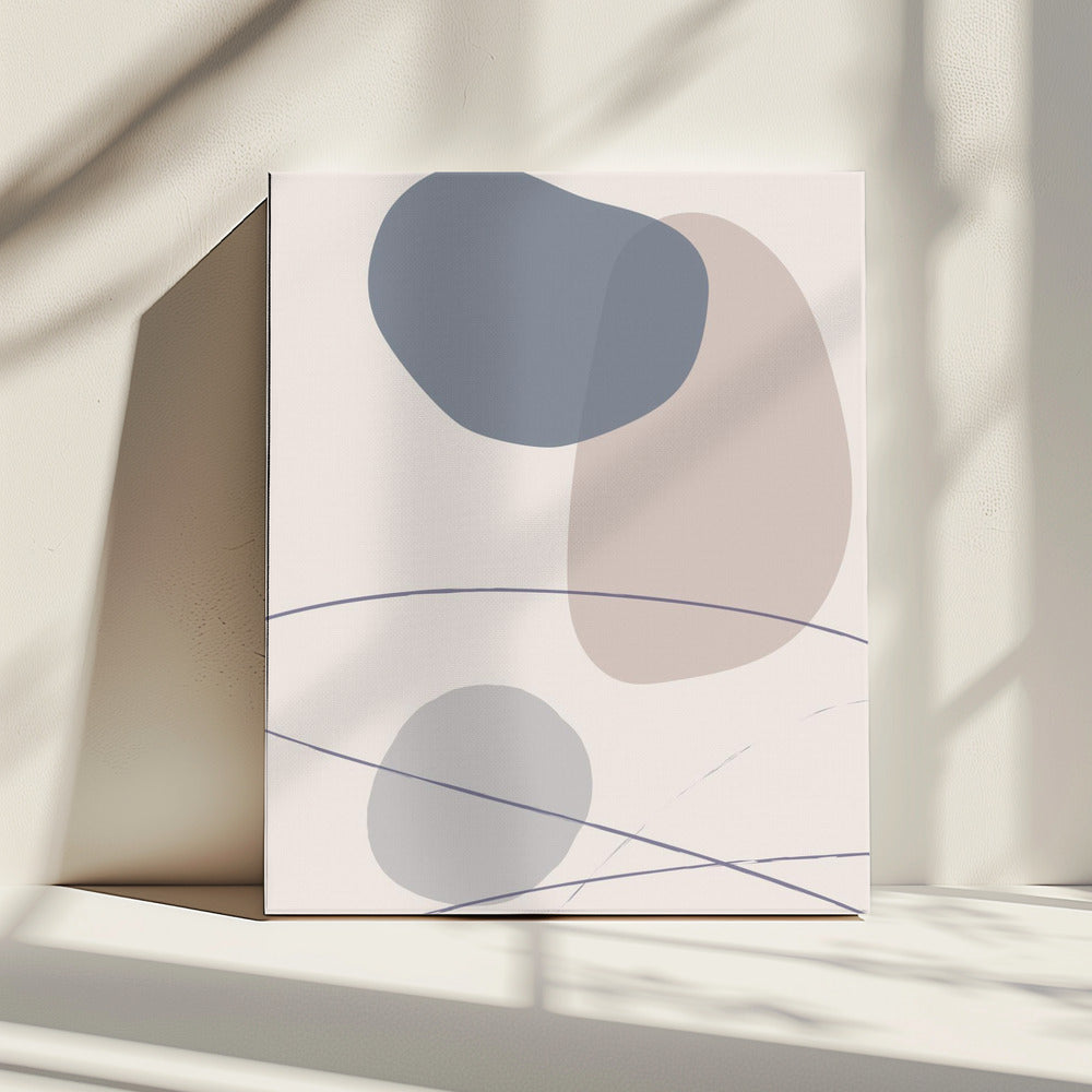 New Shapes Blue No 3 | Leinwand
