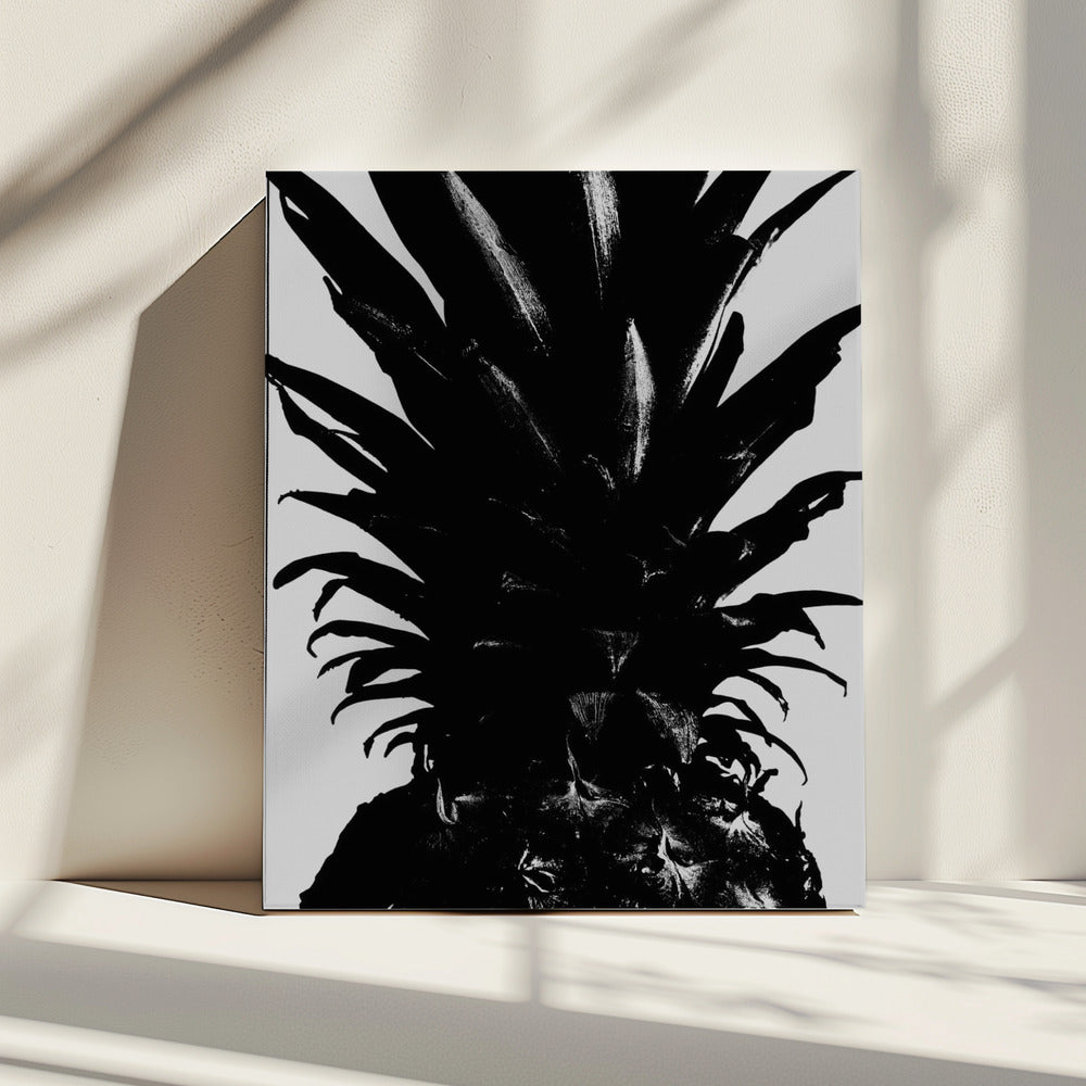 Ananas sw | Leinwand