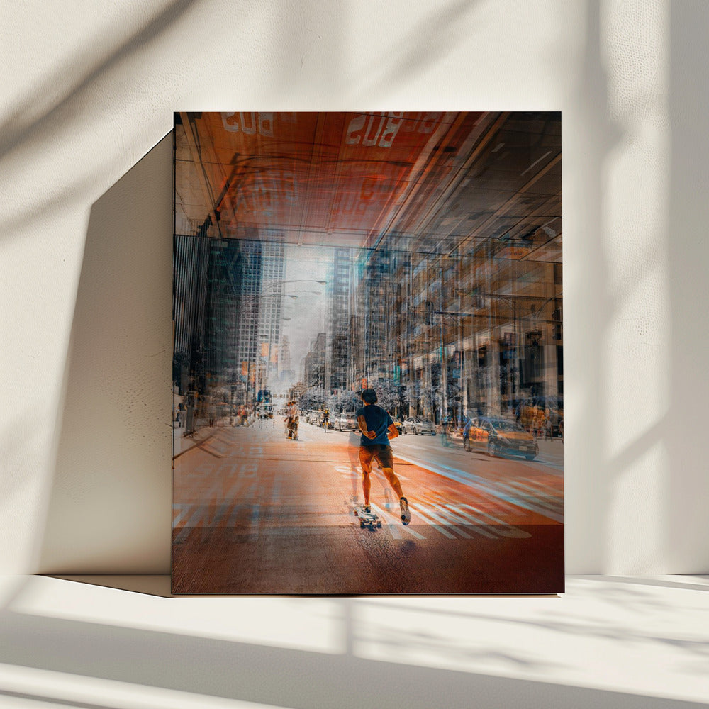 rund um die Stadt | Leinwand