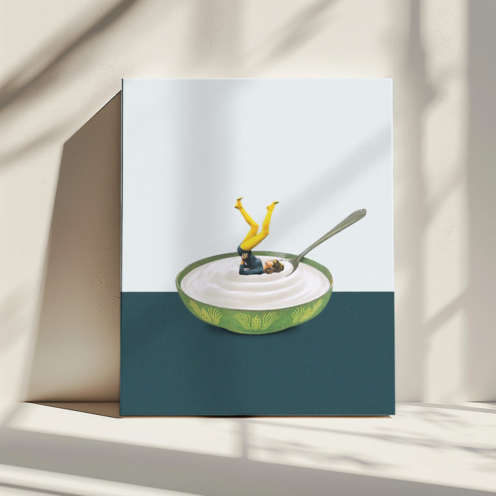 Yoga in my yogurt | Canvas
