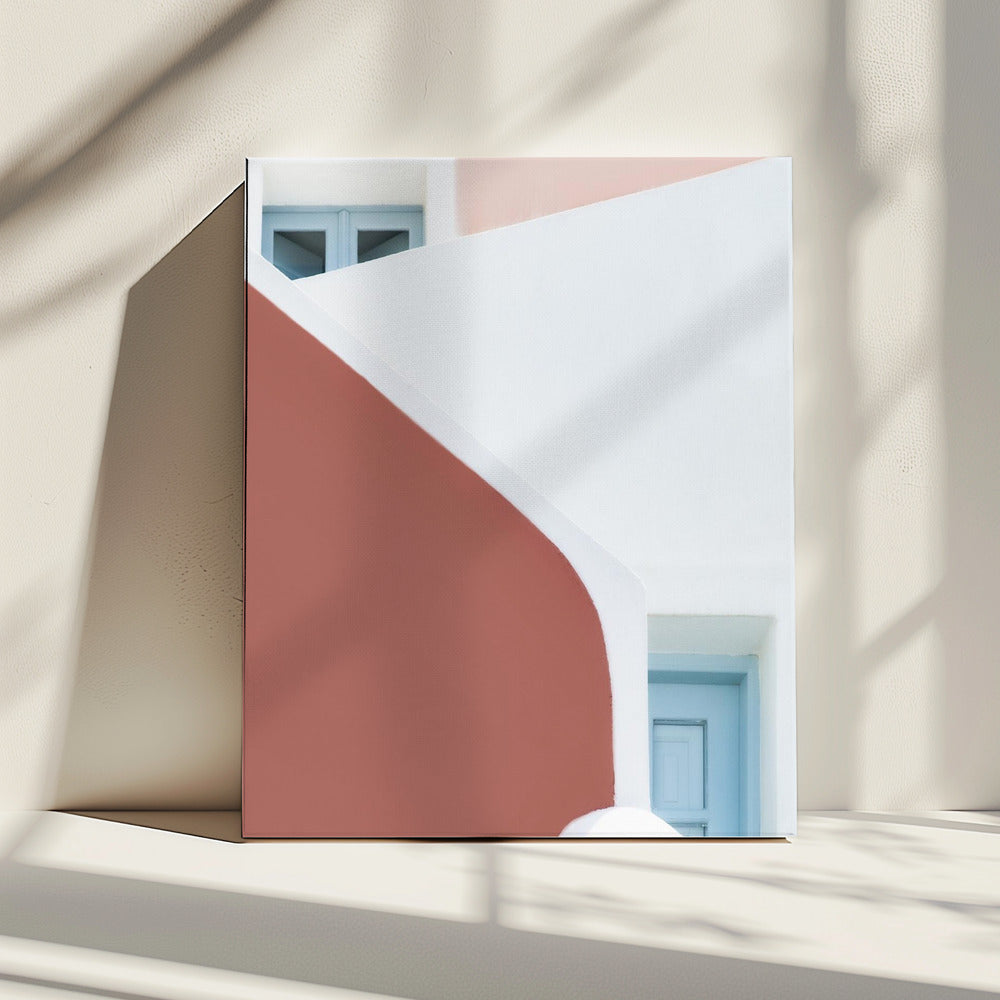 Pastellrosa und Blau | Leinwand