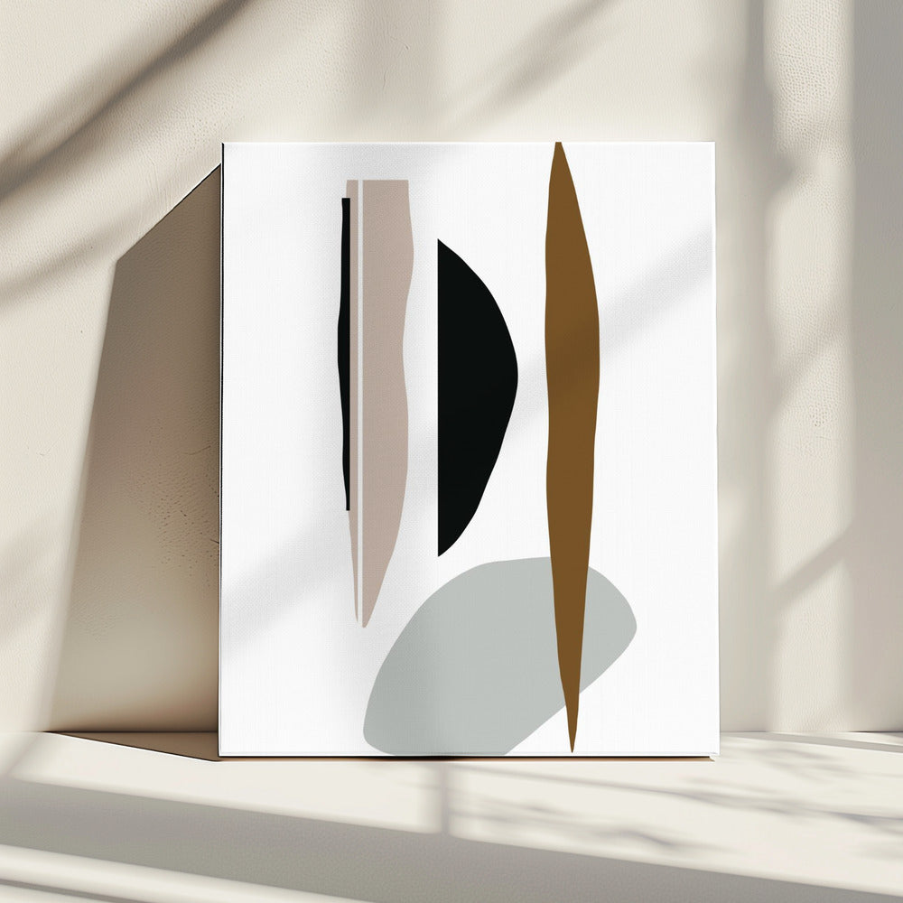 Minimalistische Formen in Harmonie | Leinwand