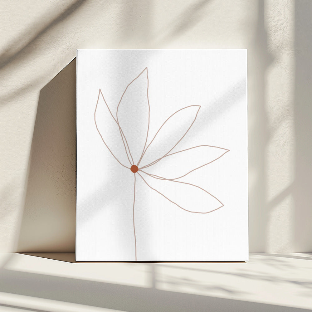 Zarte Blume | Leinwand