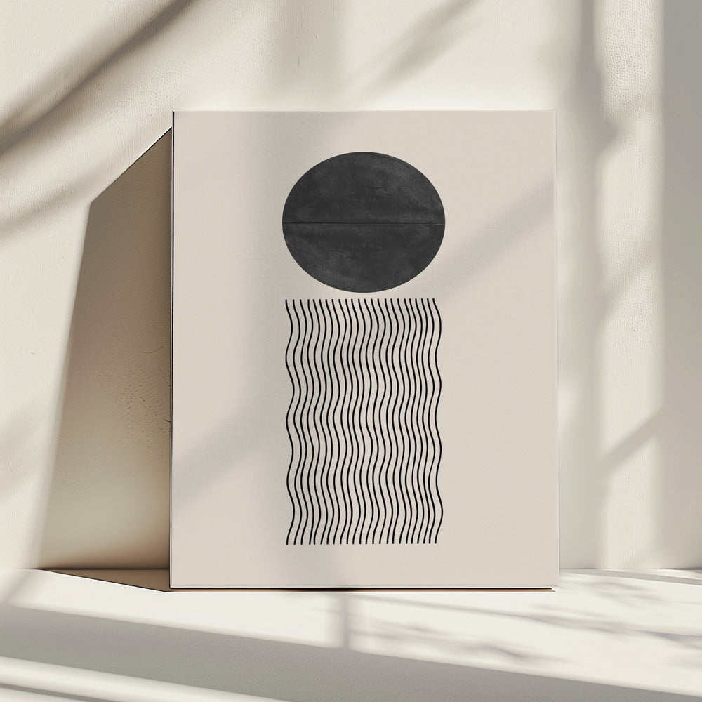 Welle und Sonnenfinsternis | Leinwand