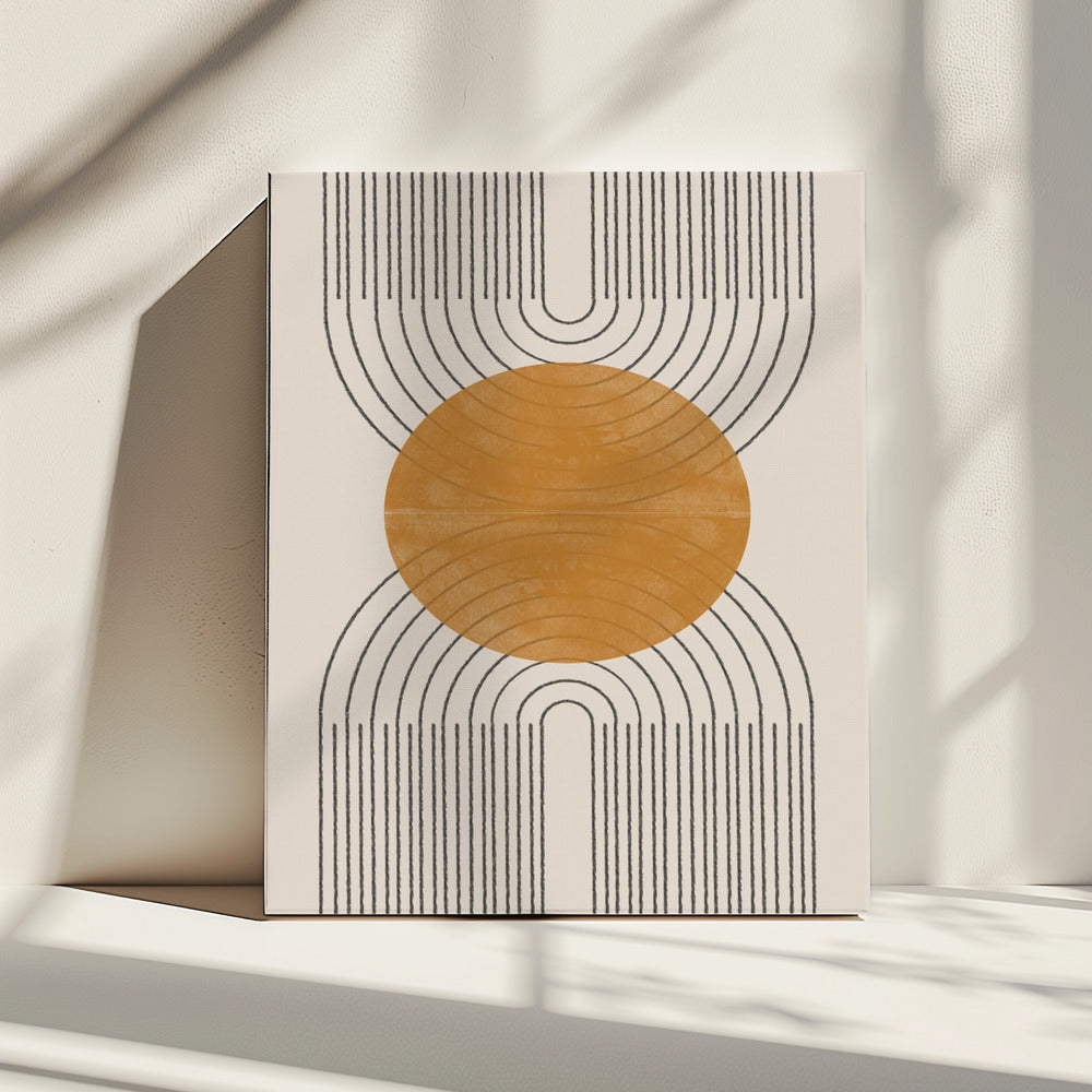Retro Symmetry Flow | Leinwand