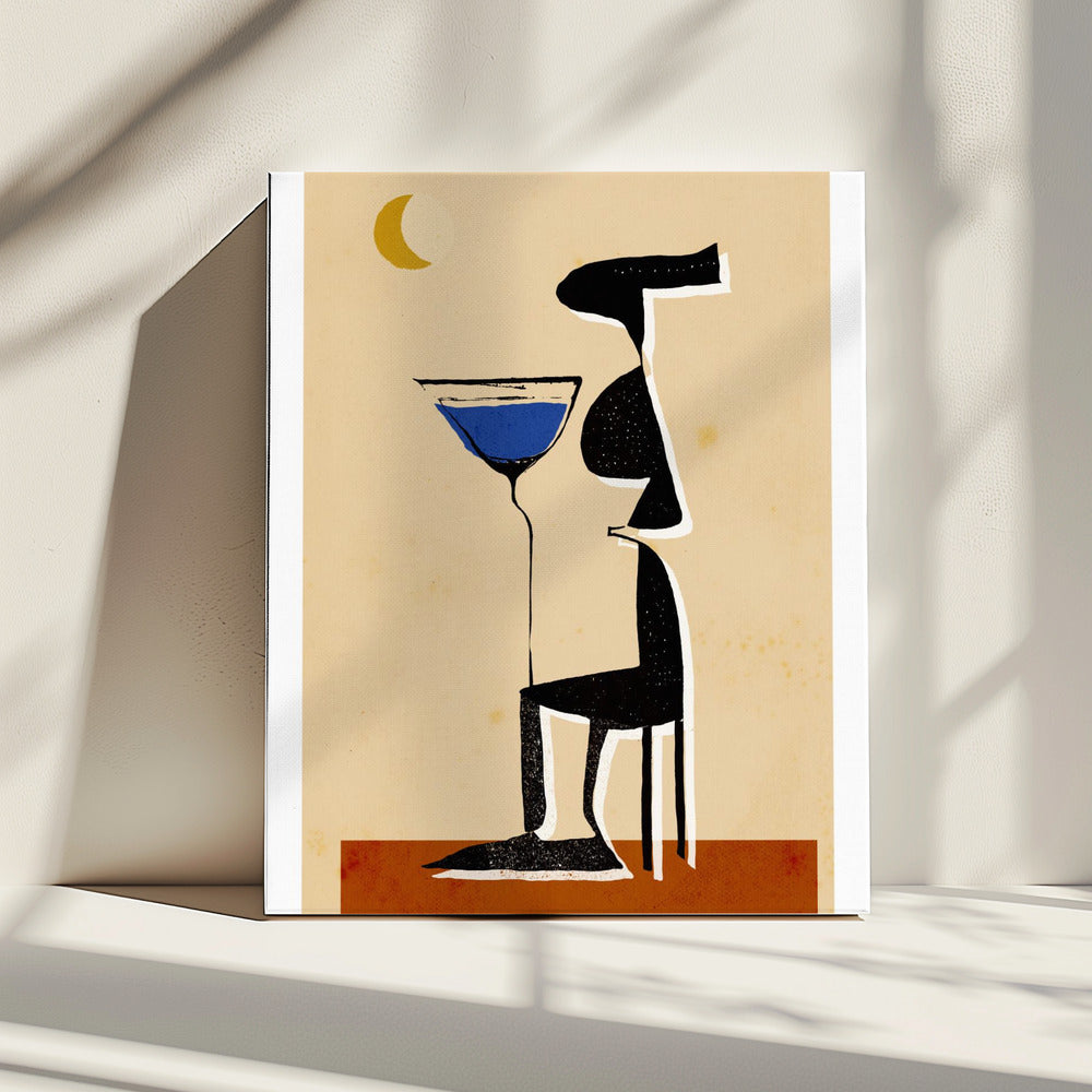 Mondschein-Martini | Leinwand